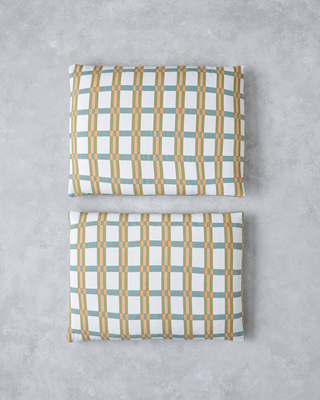 Summer Plaid Easy Iron 2 pcs Pillowcase 50x70 cm Green