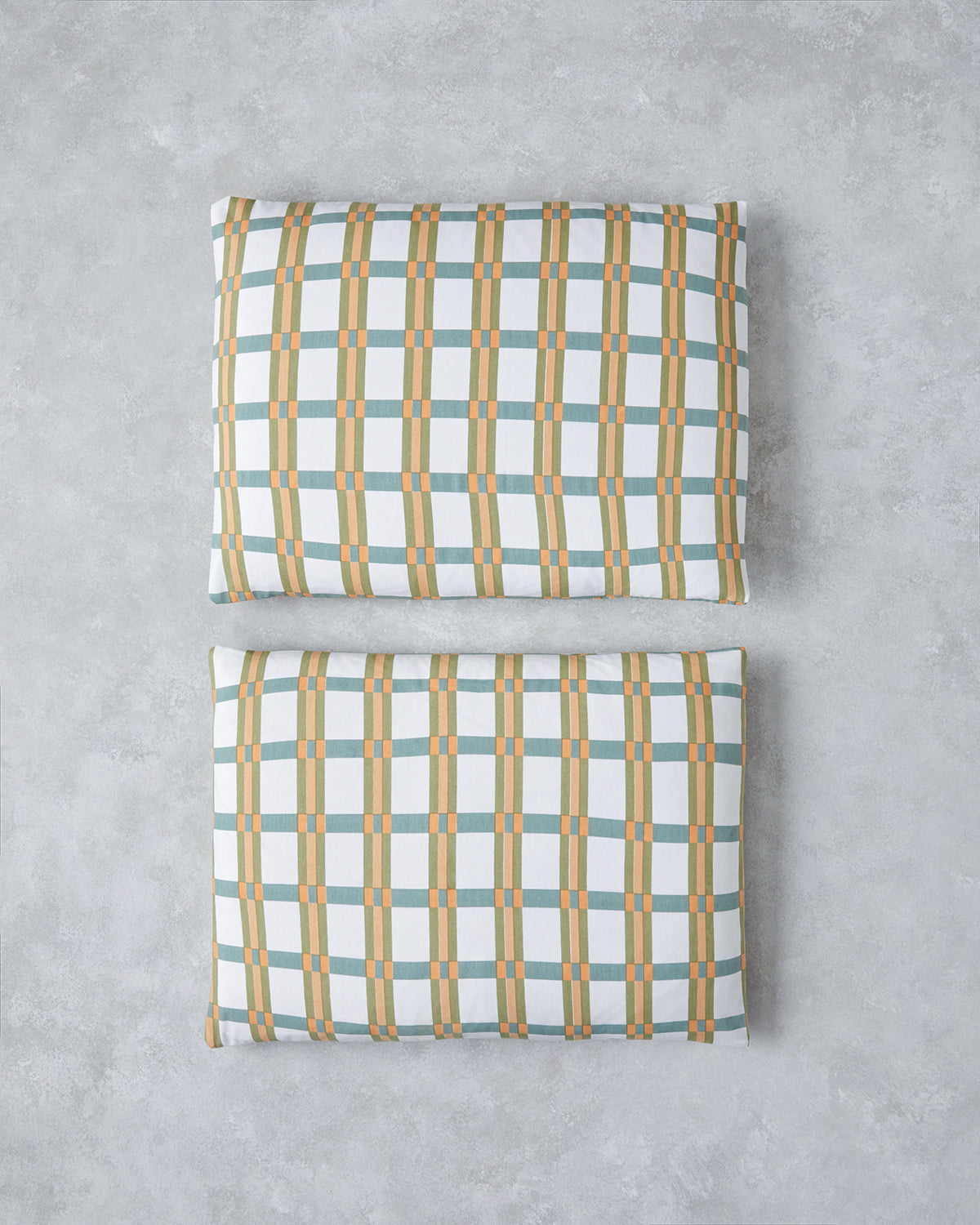 Summer Plaid Easy Iron 2 pcs Pillowcase 50x70 cm Green