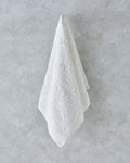 Flower Touch Cotton Jacquard Face Towel 50x80 cm - Ecru