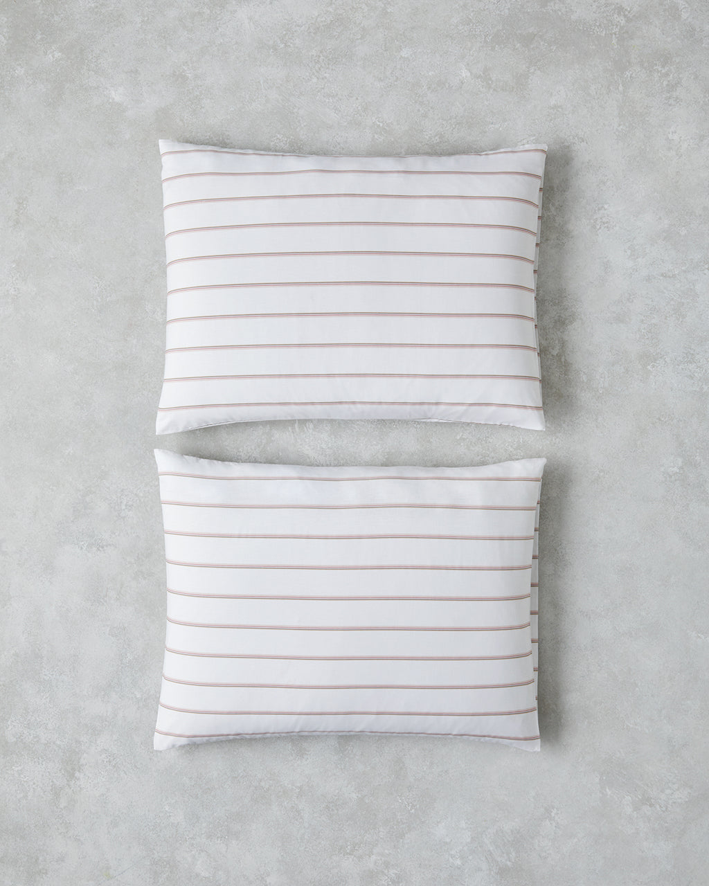 Serene Stripes Cotton 2 pcs Pillowcase 50x70 cm - Pink