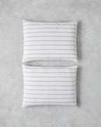 Serene Stripes Cotton 2 pcs Pillowcase 50x70 cm - Pink