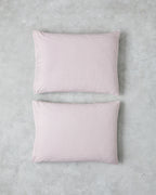 Geo Plaid Cotton 2 pcs Pillowcase 50x70 cm Green - Pink (view 2)