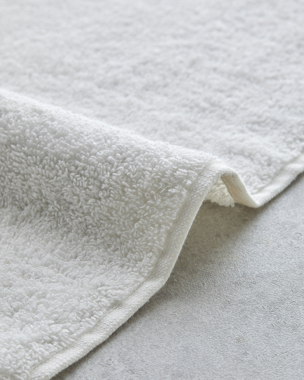 Rossy Cotton Embossing Embroidered Face Towel 50x80 cm Ecru (view 2)
