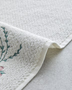 Cotton Embroidered Face Towel 50x80 cm Ecru (view 2)