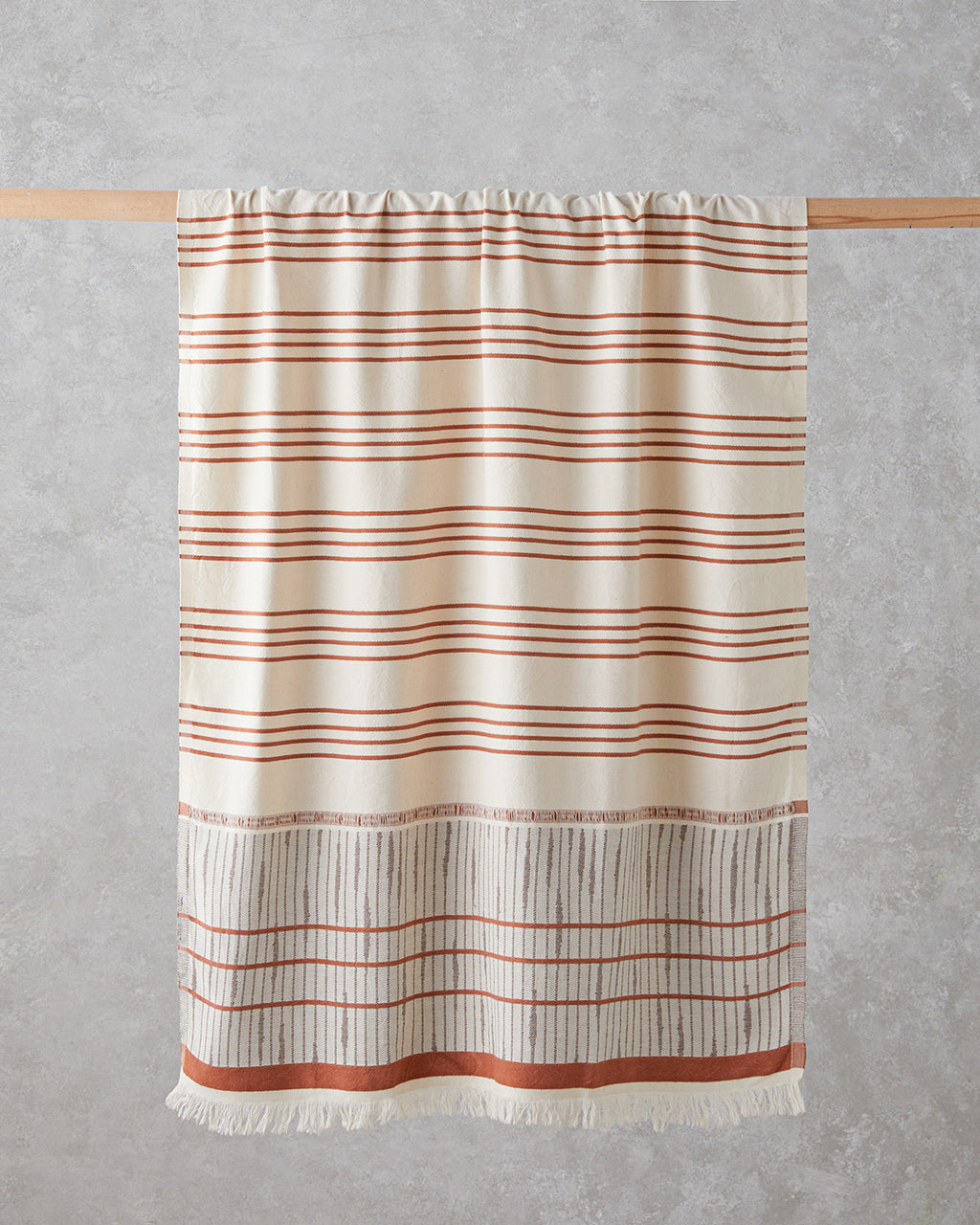 Pure Natural Cotton Bath Wrap 90x150 cm Light Beige - Brick