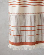 Pure Natural Cotton Bath Wrap 90x150 cm Light Beige - Brick (view 2)