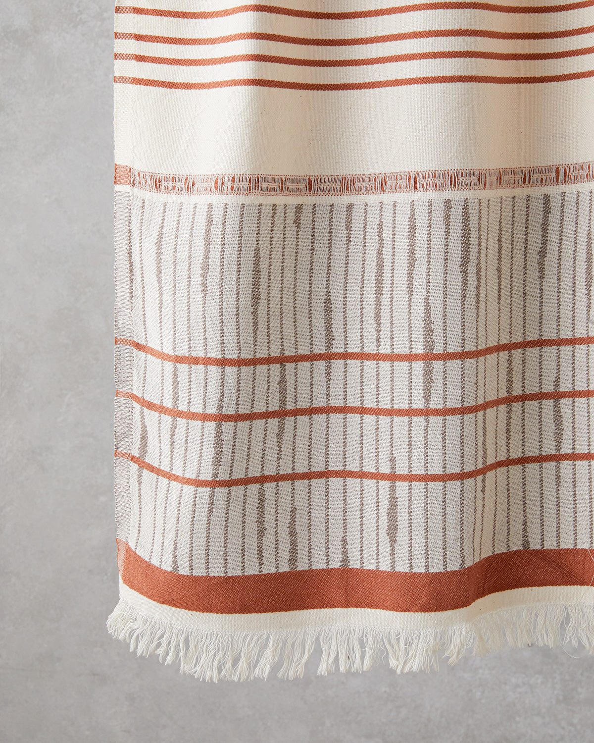 Pure Natural Cotton Bath Wrap 90x150 cm Light Beige - Brick (view 2)