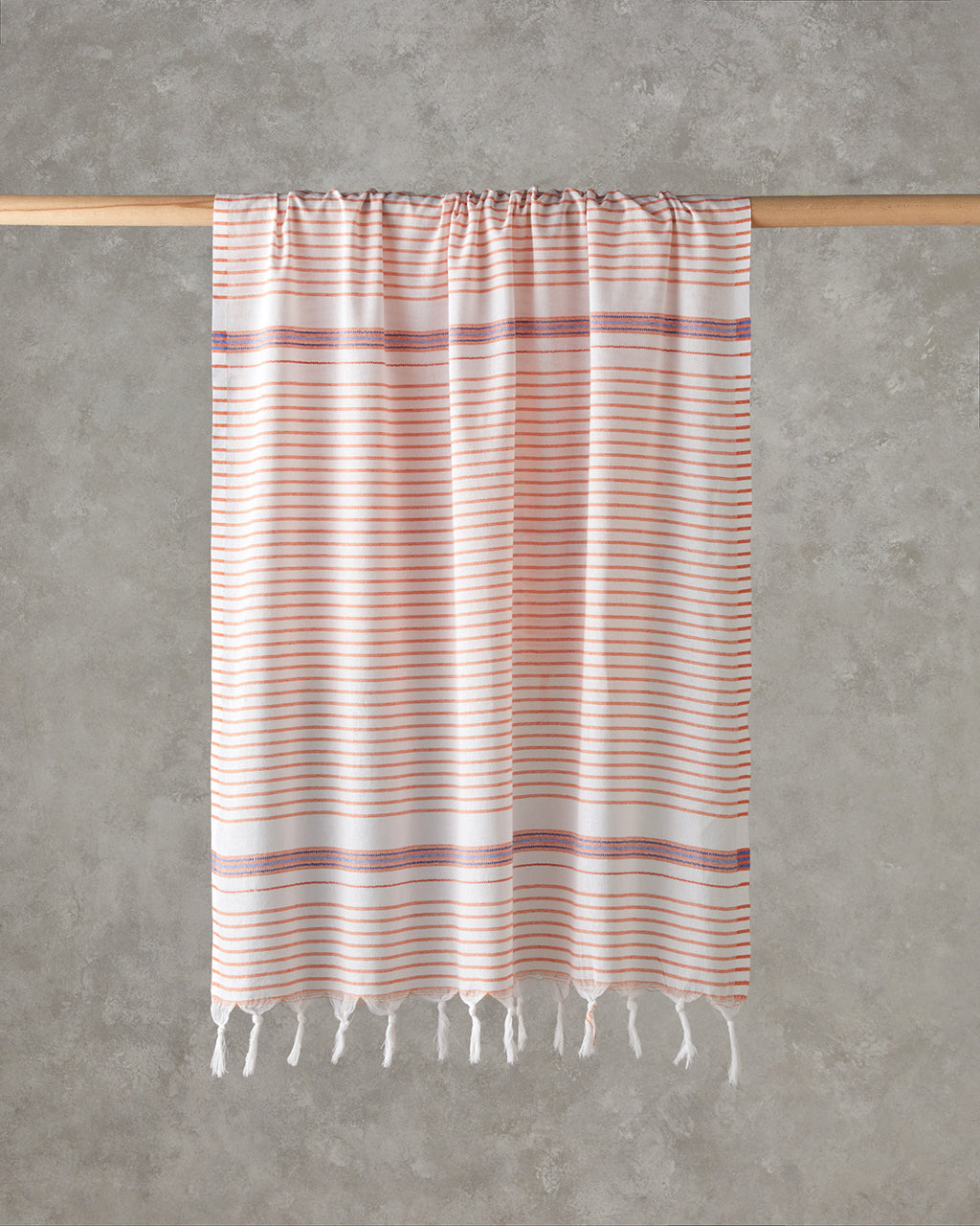 Bony Regenerated Striped Bath Wrap 90x150 cm Blue - Orange
