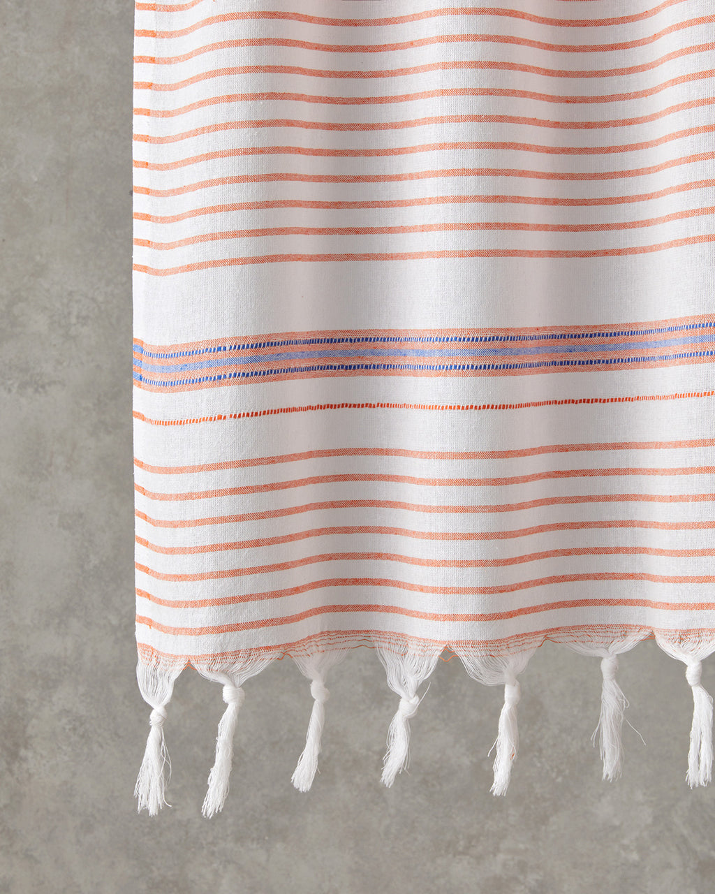 Bony Regenerated Striped Bath Wrap 90x150 cm Blue - Orange (view 2)