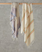 Cotton Bath Wrap 90x150 cm Light Beige (view 3)