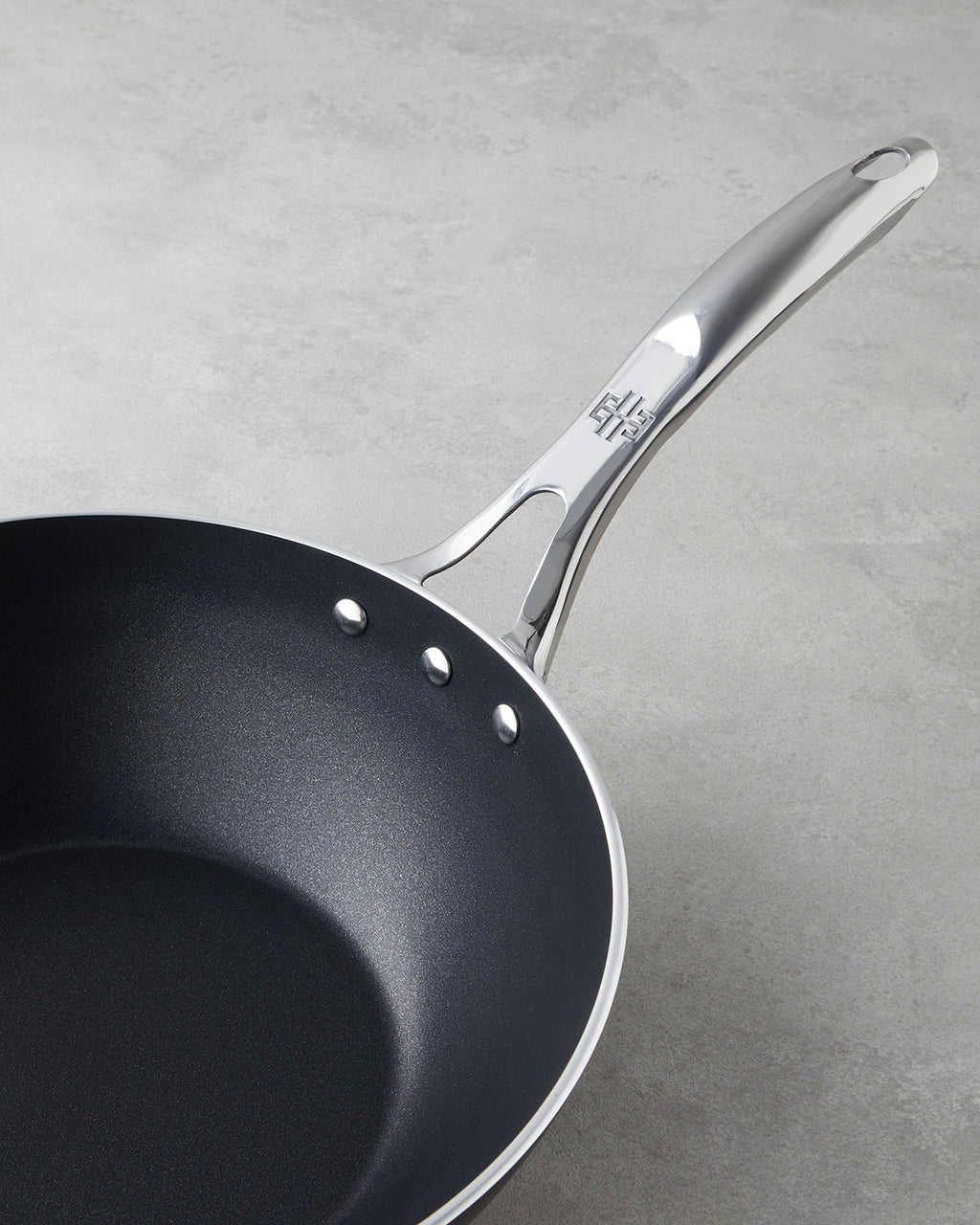 Horeca Aluminum Wok 28 cm Black (view 2)