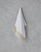 Linda Cotton Embroidered Face Towel 50x90 cm White