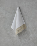 Cotton Embroidered Face Towel 50x90 cm White