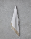 Cotton Embroidered Bath Towel 90x150 cm White