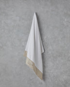 Cotton Embroidered Bath Towel 90x150 cm White