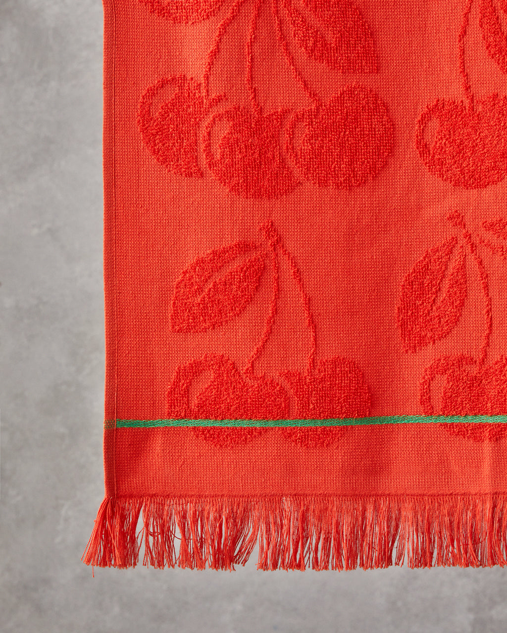 Sweet Cherry Cotton Beach Towel 70x140 cm Coral (view 2)
