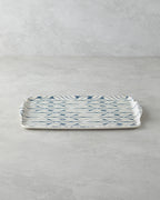 Cosy Stripe Melamine 2 pcs Tray 42x31 cm + 25x38 cm Blue (view 3)