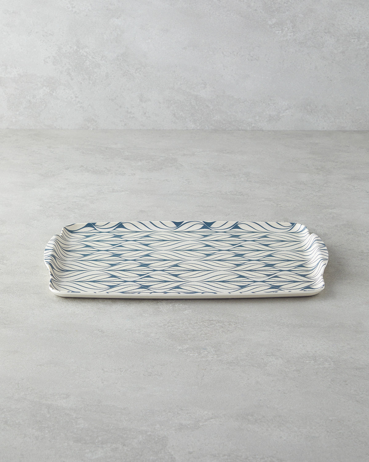 Cosy Stripe Melamine 2 pcs Tray 42x31 cm + 25x38 cm Blue (view 3)