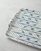 Cosy Stripe Melamine 2 pcs Tray 42x31 cm + 25x38 cm Blue (view 4)