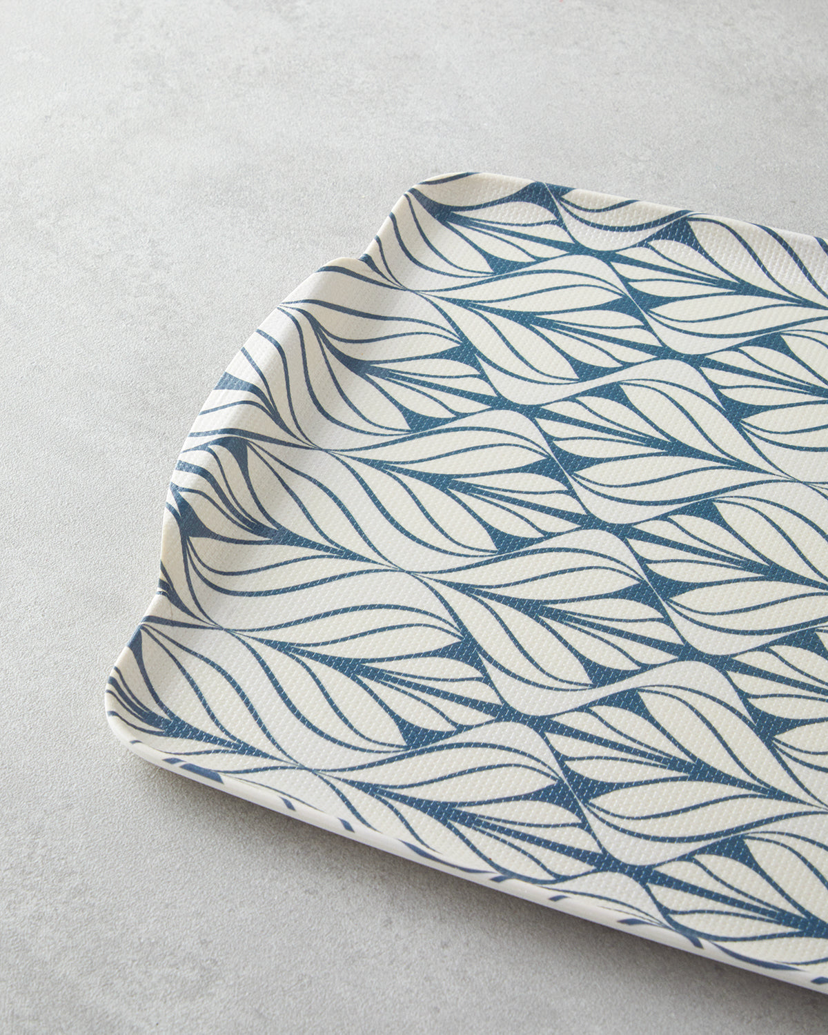 Cosy Stripe Melamine 2 pcs Tray 42x31 cm + 25x38 cm Blue (view 4)