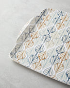 Cosy Stripe Melamine 2 pcs Tray 42x31 cm + 25x38 cm Blue (view 5)