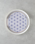 Bluewaves Melamine Tray 35 cm White - Blue