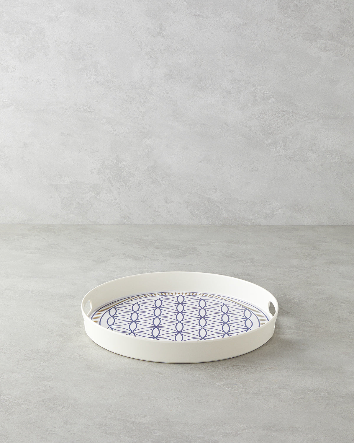 Bluewaves Melamine Tray 35 cm White - Blue (view 2)
