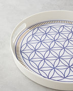 Bluewaves Melamine Tray 35 cm White - Blue (view 3)
