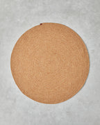 Juliet Round Decorative Jute Rug 90 cm Natural