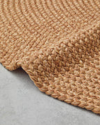 Juliet Round Decorative Jute Rug 90 cm Natural (view 2)