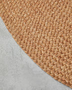 Juliet Round Decorative Jute Rug 90 cm Natural (view 3)