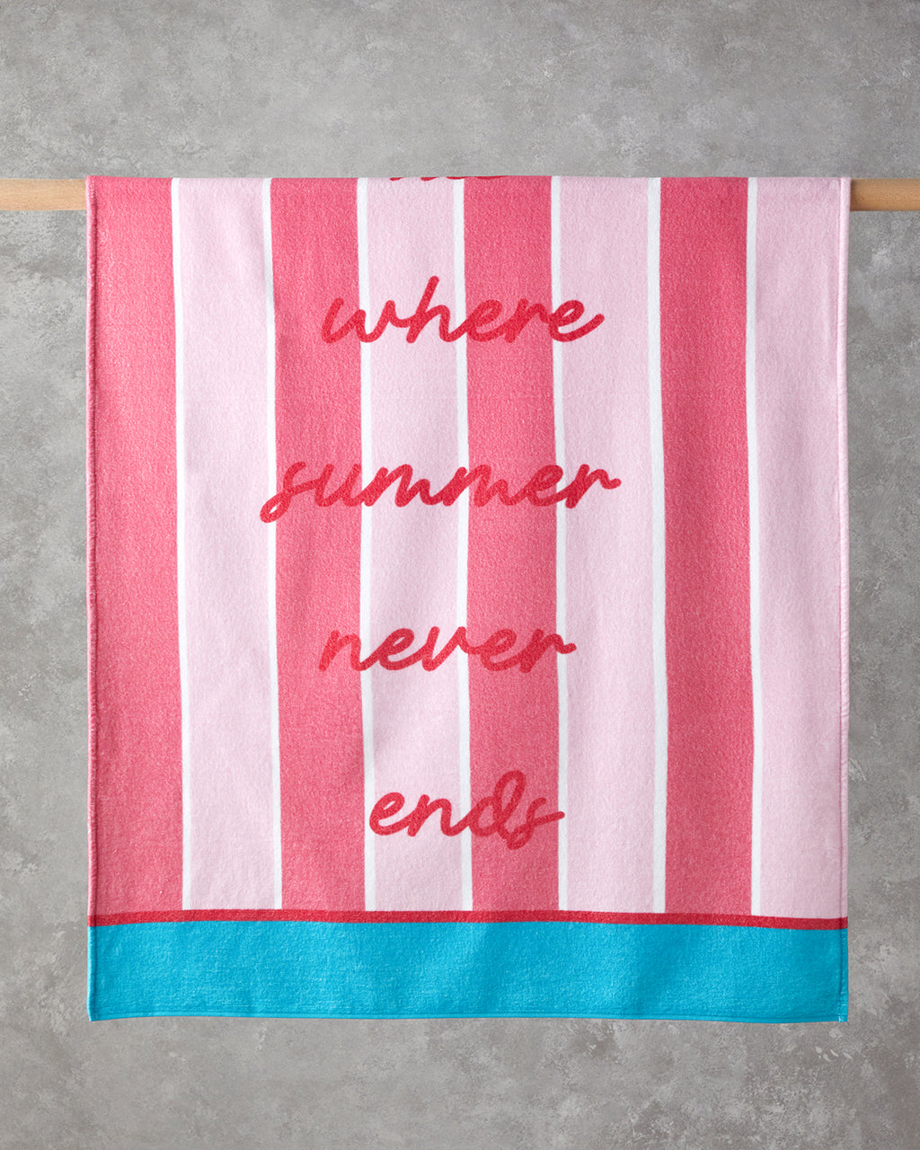 Cotton Printed Beach Towel 90x150 cm Pink