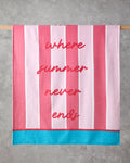 Cotton Printed Beach Towel 90x150 cm Pink