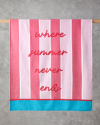 Cotton Printed Beach Towel 90x150 cm Pink