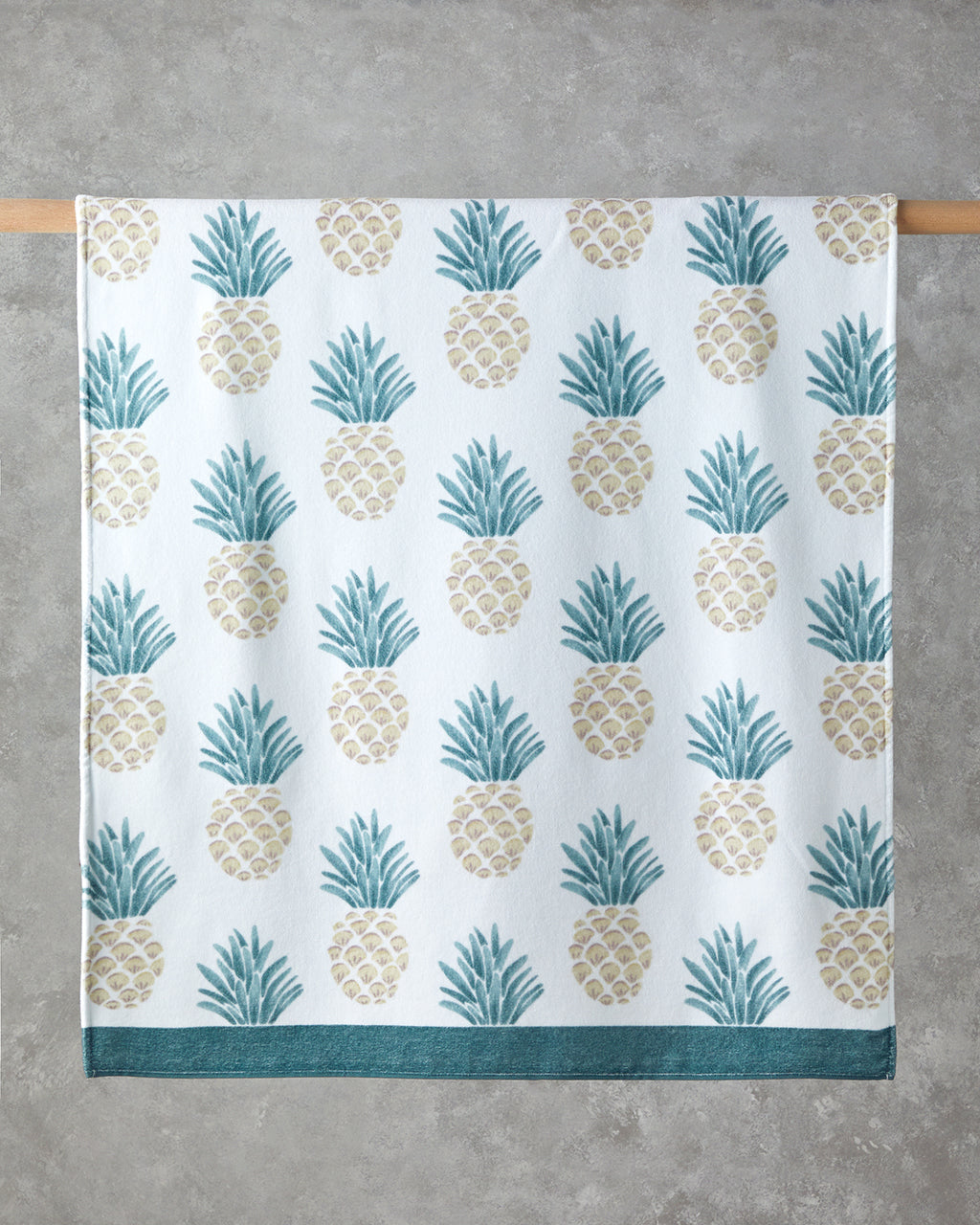 Cotton Beach Towel 90x150 cm Ecru - Yellow
