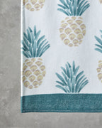 Cotton Beach Towel 90x150 cm Ecru - Yellow (view 2)