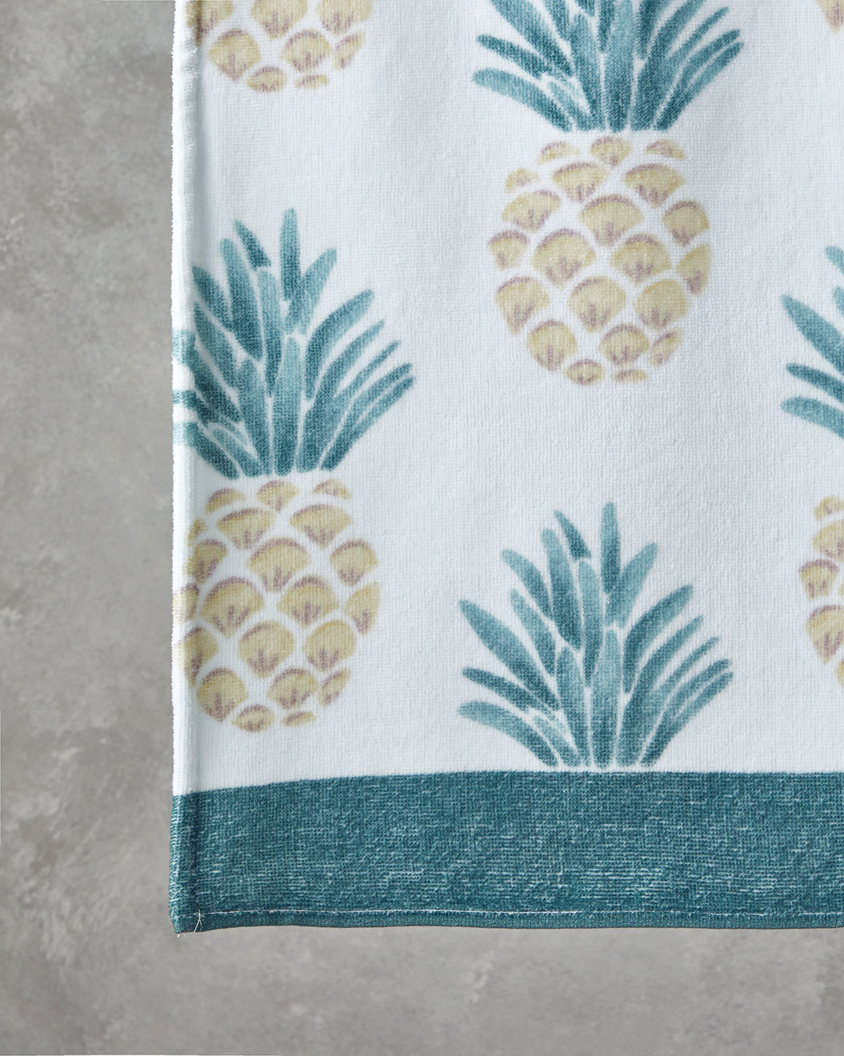 Cotton Beach Towel 90x150 cm Ecru - Yellow (view 2)