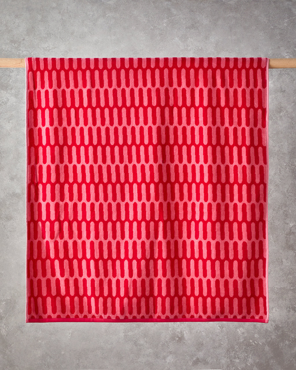 Color Pop Cotton with Dyed Thread Beach Towel 90x150 cm Pink