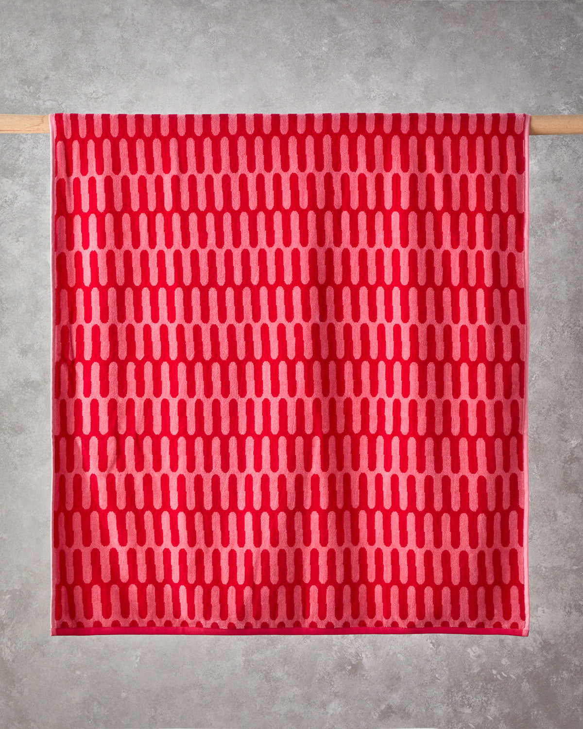 Color Pop Cotton with Dyed Thread Beach Towel 90x150 cm Pink