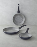 Premium 3 pcs Pan Set 20-24-28 cm Gray