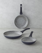 Premium 3 pcs Pan Set 20-24-28 cm Gray