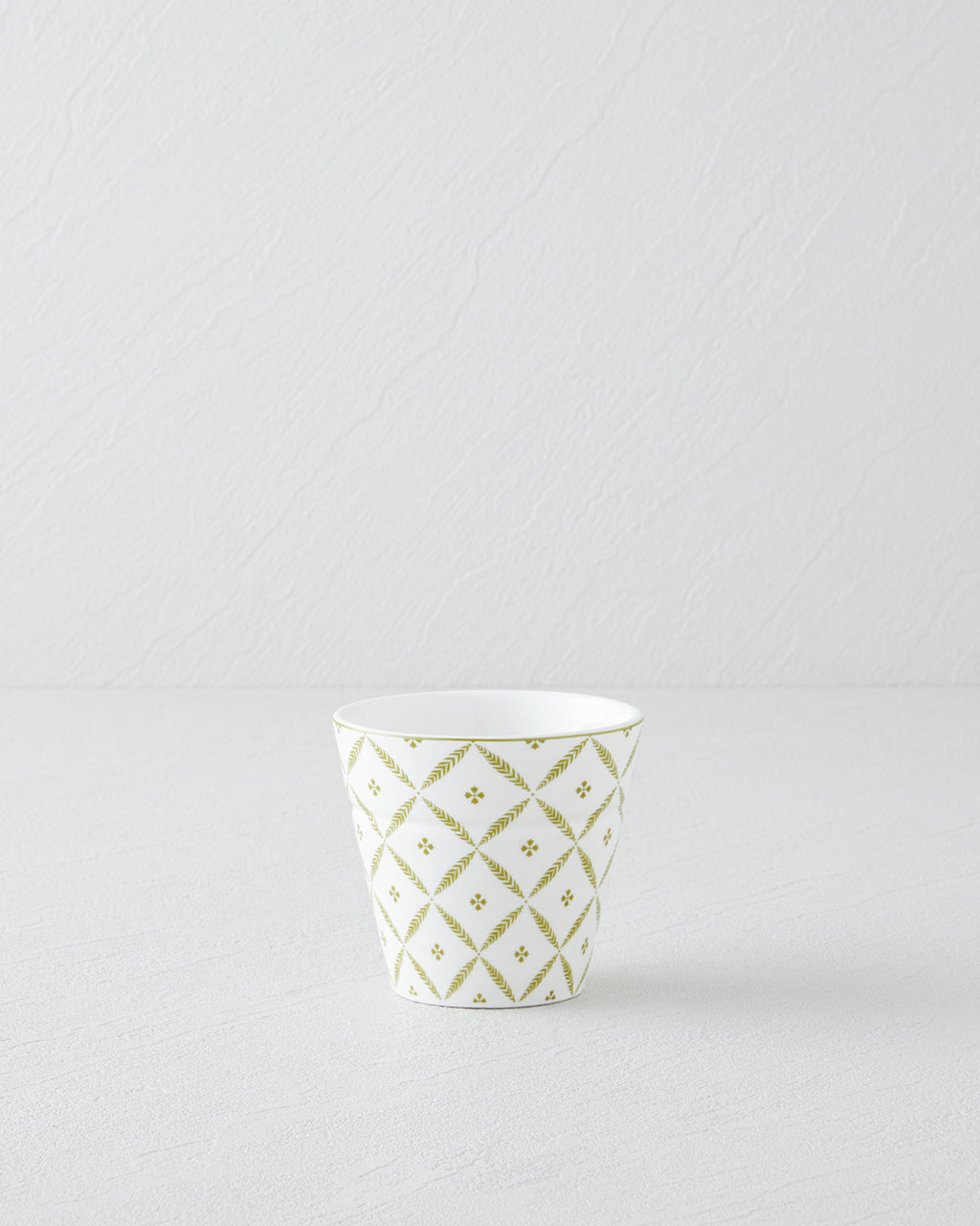 Herbal New Bone China Glass 230 ml White - Green