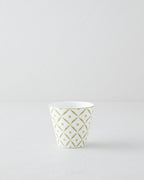 Herbal New Bone China Glass 230 ml White - Green