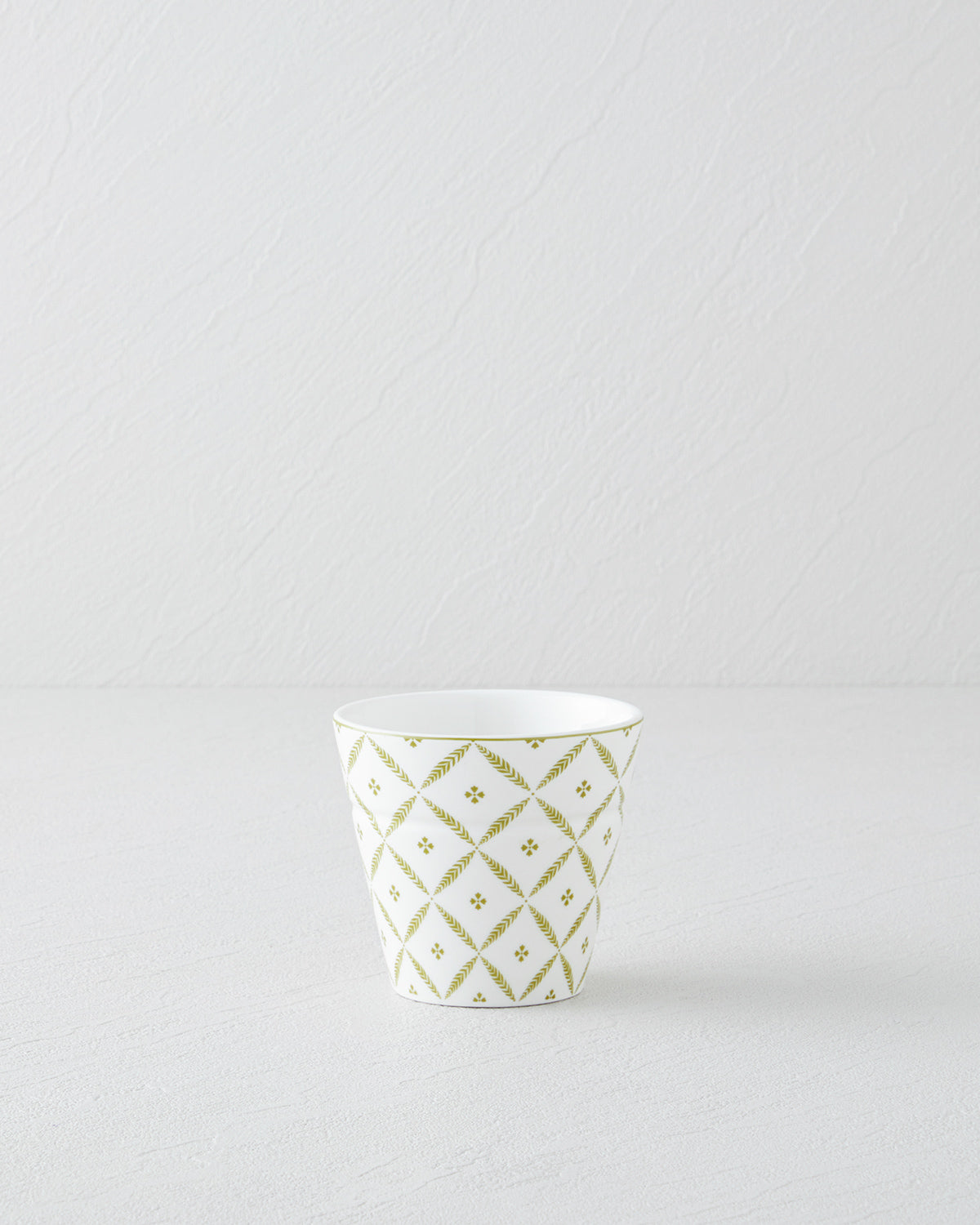 Herbal New Bone China Glass 230 ml White - Green