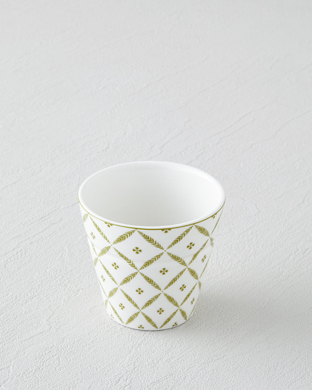 Herbal New Bone China Glass 230 ml White - Green (view 2)