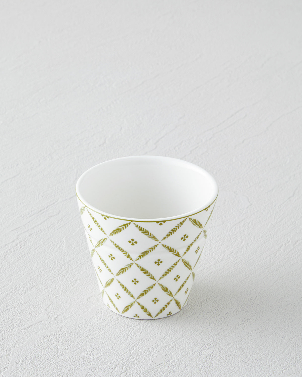 Herbal New Bone China Glass 230 ml White - Green (view 2)