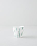 Parsley New Bone China Glass 230 ml White - Green