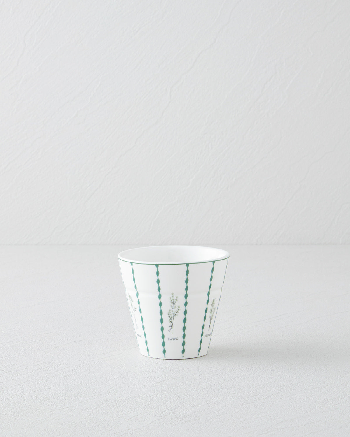 Parsley New Bone China Glass 230 ml White - Green