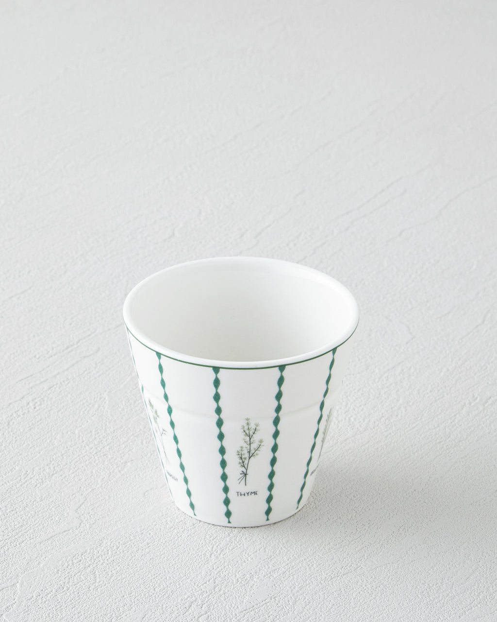 Parsley New Bone China Glass 230 ml White - Green (view 2)
