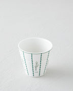 Parsley New Bone China Glass 230 ml White - Green (view 2)
